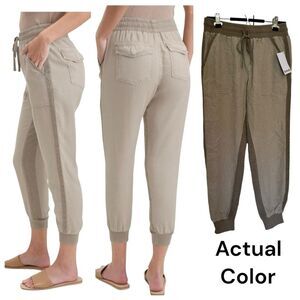 Splendid Tan and Brown Track Pants